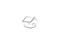 Vector Illustration of House Icon Home Logo Template Design Flat Real Estate Icon Property Template Home sign House symbol