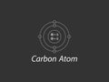 Vector Carbon Element Design - Illustration of Carbon Element Diagram