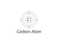 Vector Carbon Element Design - Illustration of Carbon Element Diagram