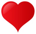 Romantic Red Heart Clip Art Vector