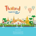 Tropical island. Welcome to Thailand culture and landmarks