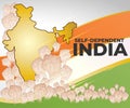 VECTOR ILLUSTRATION FOR SELF DEPENDENT INDIA