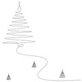 Christmas tree decoration element vector