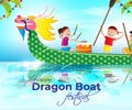 Vector illustration for Chinese Dragon Boat Festival Royalty Free Stock Photo