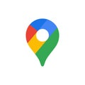 New Google map icon vector Royalty Free Stock Photo