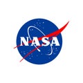 NASA logo vector art design. Royalty Free Stock Photo