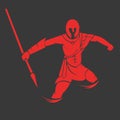 Illustration of spartan warrior