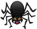 Cute spider cartoon on a white background Royalty Free Stock Photo