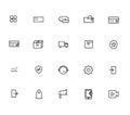 set of eccomerce lined icons