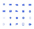 Set of vector icons for mobile application and other websites