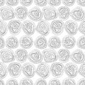 Seamless pattern with cinnamon buns Royalty Free Stock Photo