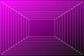 Virtual Depth 3 D Illusion with Squares Geometrical Figure