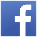Facebook logo with vector file. Squared coloured