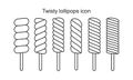 Twisty Lolipops icon Royalty Free Stock Photo