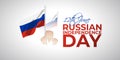 Vector illustration of Russian Independence Day