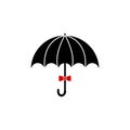 Brolly bowtie vector design template illustration Royalty Free Stock Photo