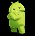 Cute android icon sign and symbol