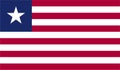 Liberia Flag Vector Illustration EPS