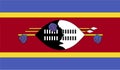 Eswatini Swaziland Flag Vector Illustration EPS