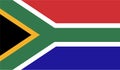 South Africa Flag Vector Illustration EPS