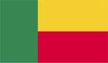 Benin Flag Vector Illustration EPS