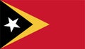 East Timor Flag Vector Illustration EPS