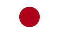 Japan Flag Vector Illustration EPS Royalty Free Stock Photo