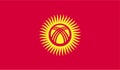 Kyrgyzstan Flag Vector Illustration EPS Royalty Free Stock Photo