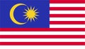 Malaysia Flag Vector Illustration EPS Royalty Free Stock Photo