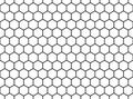 Black and white seamless geometry hexagon pattern background