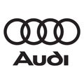 Audi Logo on white background editorial illustrative Royalty Free Stock Photo