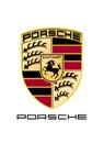 Porsche Logo on white background editorial illustrative Royalty Free Stock Photo