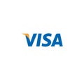 Visa Logo credit card illustration