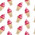 Pattern dessert ice cream drawing graphic object