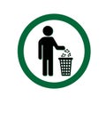 KEEP YOUR CITY CLEAN ICON, SIGN/SYMBOL