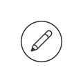 Pencil vector icon. write, draw, drawing tool icon for web and mobile app Royalty Free Stock Photo