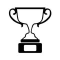 TROPHY, Black and white illustration Royalty Free Stock Photo