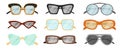 Summer sunglasses collection. Vector illustration