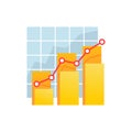 Chart icon - financial statistic data diagram