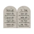 Ten commandments of God in englisch and hebrew Royalty Free Stock Photo