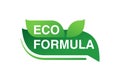 Eco formula stamp - eco-friendly badge Royalty Free Stock Photo