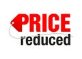 Price reduced button or banner element Royalty Free Stock Photo