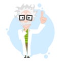 Professor cartoon character finding idea Royalty Free Stock Photo