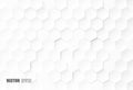 Abstract. Embossed Hexagon , honeycomb white background. Royalty Free Stock Photo