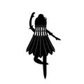 Black character ballerina