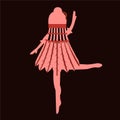 Red character ballerina