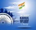 Vector Illustration for Kargil Vijay Diwas