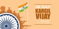 Vector Illustration for Kargil Vijay Diwas