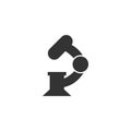 Microscope icon, laboratory symbol, medical vector icon isolated for web and mobile app