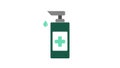 Hand sanitizer pump bottle, washing gel, Royalty Free Stock Photo
